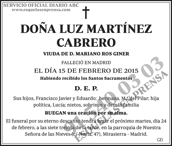Luz Martínez Cabrero
